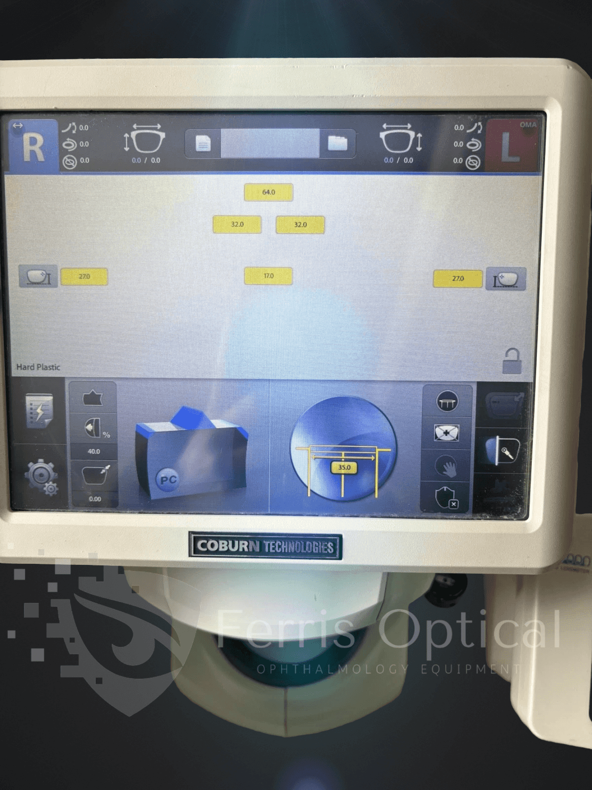 Huvitz HPE-410 Lens Edger and Huvitz HBK-410 smart blocker - Imagen 3